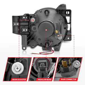 Anzo Projector Halo Headlights - Chrome | Toyota FJ Cruiser (2007-2014)