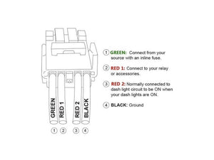 Cali Raised Toyota OEM Style Switch - Backup Lights