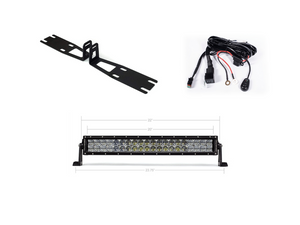Cali Raised 22" Bumper Hidden LED Light Bar Brackets Kit | Dodge 2500/3500 (2010-2018)