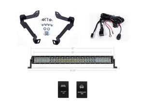 Cali Raised Lower Bumper Hidden 32 Inch LED Light Bar Bracket Kit | Toyota Tundra (2014-2021)