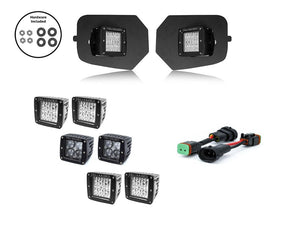 Cali Raised LED Fog Light Pod Replacement Bracket Kit | Toyota Tacoma (2016-2023)
