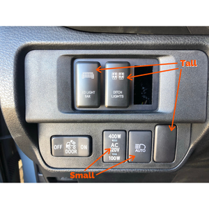 Cali Raised Small Style Toyota OEM Style Switch - Bumper Light Bar