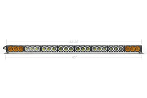 Cali Raised Dual Function Amber/White LED Light Bar Prinsu Mounting Bracket Kit