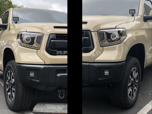 Cali Raised LED Fog Light Pod Replacement Mounting Brackets | Toyota Tundra (2014-2021)