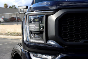 AlphaRex LUXX - Series LED Projector Headlights (Alpha Black) | Ford Raptor (2021 - 2023) - Truck Brigade