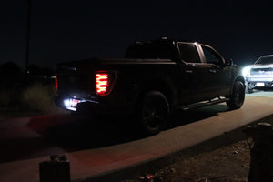 AlphaRex LUXX - Series LED Tail Lights (Black - Red) | Ford F150 (2021 - 2023) - Truck Brigade