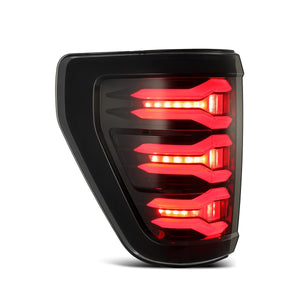 AlphaRex LUXX - Series LED Tail Lights (Black - Red) | Ford F150 (2021 - 2023) - Truck Brigade