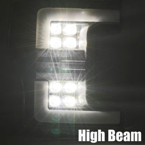 AlphaRex NOVA - Series LED Projector Headlights (Chrome) | Ford F350 (2017 - 2019) - Truck Brigade