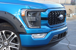 AlphaRex PRO - Series Halogen Projector Headlights (Alpha Black) | Ford F150 (2021 - 2023) - Truck Brigade