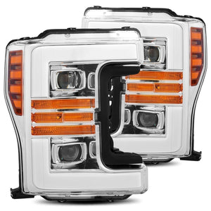 AlphaRex PRO - Series Halogen Projector Headlights (Chrome) | Ford F250 (2017 - 2019) - Truck Brigade