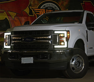 AlphaRex PRO - Series Halogen Projector Headlights (Chrome) | Ford F250 (2017 - 2019) - Truck Brigade