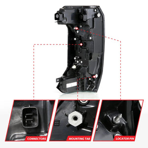 Anzo Full LED Tail Lights - Black Clear Lens | Toyota Tundra (2022 - 2025) - Truck Brigade