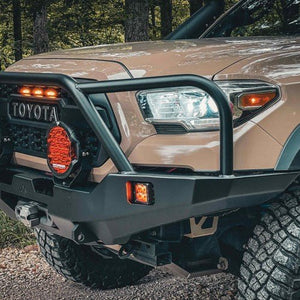 Backwoods Adventure Hi-Lite Overland Front Bumper - Bull Bar | Toyota Tacoma (2016-2022) - Truck Brigade