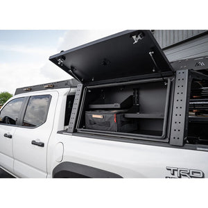 Backwoods Adventure Mods Aluminum Bed Rack Storage Box | Toyota Tacoma (2005–2025) - Truck Brigade