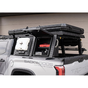 Backwoods Adventure Mods Aluminum Bed Rack Storage Box | Toyota Tundra (2022 - 2025) - Truck Brigade