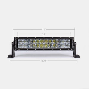 Cali Raised 14" Dual Row 5D Optic OSRAM LED Light Bar - Truck Brigade