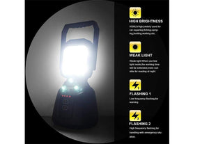 Cali Raised 15W Magnetic Base Rechargeable LED Work/Camp Light | Truck Brigade