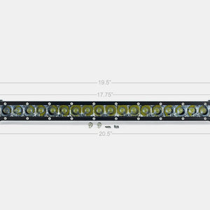 Cali Raised 20" Slim Single Row LED Light Bar - Truck Brigade