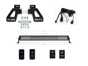 Cali Raised 32 Inch Upper Grille LED Light Bar Bracket Kit | Toyota Tacoma (2016-2023) | Truck Brigade