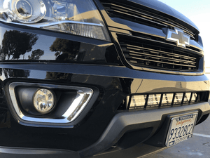 Cali Raised 32" Lower Bumper Hidden LED Light Bar Brackets Kit | Chevy Colorado (2014-2022) | Truck Brigade