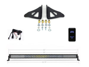 Cali Raised 52 Inch Curved LED Light Bar Roof Bracket Kit | Toyota Tacoma (2005-2023) | Truck Brigade