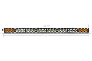 Cali Raised Dual Function Amber/White LED Light Bar Prinsu Mounting Bracket Kit | Truck Brigade