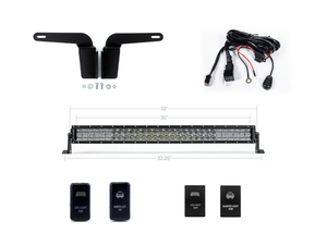 Cali Raised Lower Bumper Flush Mount 32 Inch LED Light Bar Kit | Toyota 4Runner (2003-2009) | Truck Brigade