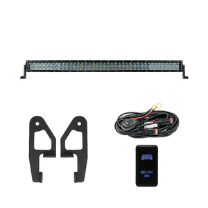 Cali Raised Premium Roof Rack Front Light Bar Kit | Toyota Tacoma (2005-2023) | Truck Brigade