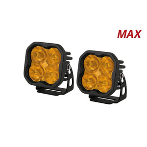 Diode Dynamics SS3 SAE Yellow Max LED Pod - Pair - Truck Brigade