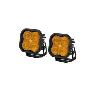 Diode Dynamics SS3 SAE Yellow Max LED Pod - Pair - Truck Brigade