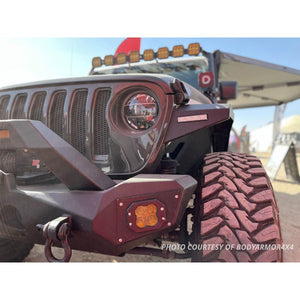 Diode Dynamics SS3 SAE Yellow Pro Flush Mount LED Pod - Pair - Truck Brigade