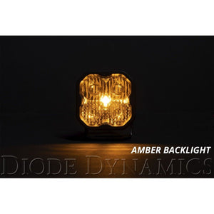 Diode Dynamics SS3 SAE Yellow Pro Flush Mount LED Pod - Pair - Truck Brigade