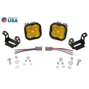 Diode Dynamics SS3 SAE Yellow Pro LED Pod - Pair - Truck Brigade