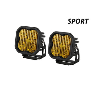 Diode Dynamics SS3 SAE Yellow Sport LED Pod - Pair - Truck Brigade