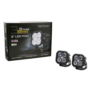 Diode Dynamics SS3 SAE/DOT White Pro LED Pod - Pair - Truck Brigade