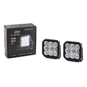 Diode Dynamics SS5 White Pro LED Pod - Pair - Truck Brigade
