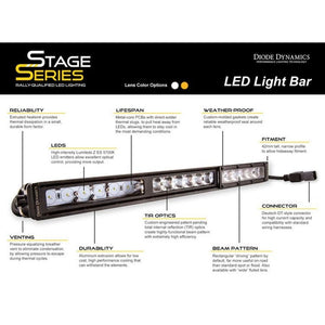 Diode Dynamics Stage Series 42" Amber Light Bar - Truck Brigade