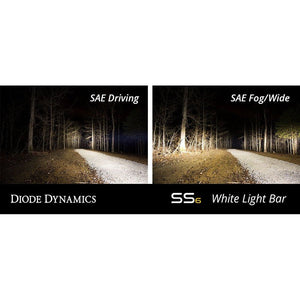 Diode Dynamics Stage Series 6" SAE/DOT White Light Bar - Truck Brigade