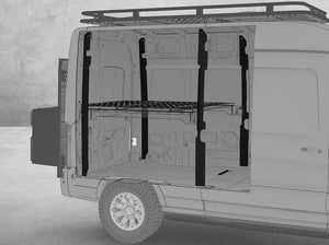 Flatline Van Co DIY Bed Brackets | Ford Transit (2015 - 2024) | Truck Brigade