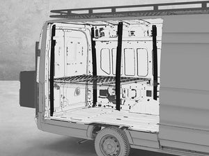 Flatline Van Co DIY Bed Brackets | Ford Transit (2015 - 2024) | Truck Brigade