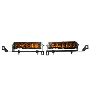 Heretic Studio Behind the Grill Dual 6" Bar Kit - Amber | Toyota Tacoma (2024 - 2025) - Truck Brigade