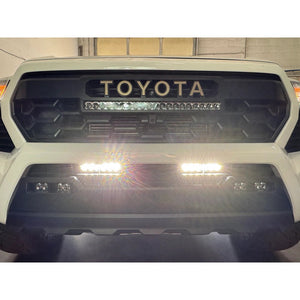 Heretic Studio Behind the Grill Dual 6" Bar Kit - Clear | Toyota Tacoma (2024 - 2025) - Truck Brigade