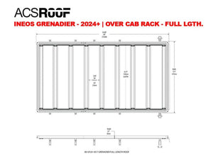 Leitner Designs ACS Roof Rack Full Length | INEOS Grenadier (2023 - 2025) - Truck Brigade