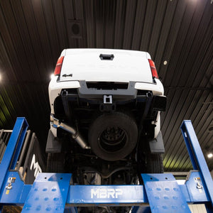 MBRP Armor BLK Black Aluminized Steel Cat - Back Exhaust System Single Side Exit | Toyota Tacoma (2024 - 2025) - Truck Brigade