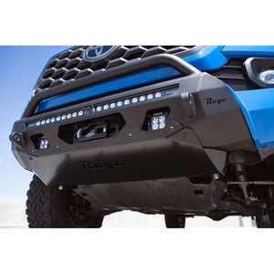 Rago Fabrication Center Mount Winch Front Bumper W/ Top Hoop | Toyota Tacoma (2016 - 2023) - Truck Brigade