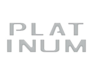 TUFSKINZ Platinum Tailgate Letter Inserts Fits | Ford F150 (2021 - 2024) - Truck Brigade