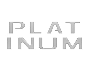 TUFSKINZ Platinum Tailgate Letter Inserts Fits | Ford F150 (2021 - 2024) - Truck Brigade