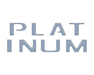 TUFSKINZ Platinum Tailgate Letter Inserts Fits | Ford F150 (2021 - 2024) - Truck Brigade