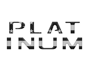 TUFSKINZ Platinum Tailgate Letter Inserts Fits | Ford F150 (2021 - 2024) - Truck Brigade