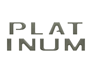 TUFSKINZ Platinum Tailgate Letter Inserts Fits | Ford F150 (2021 - 2024) - Truck Brigade